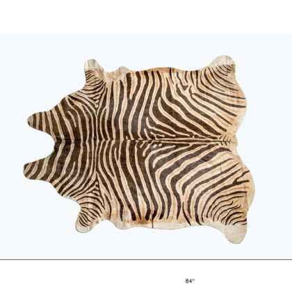 5' x 7' Beige and Brown Cowhide Hand Knotted Area Rug