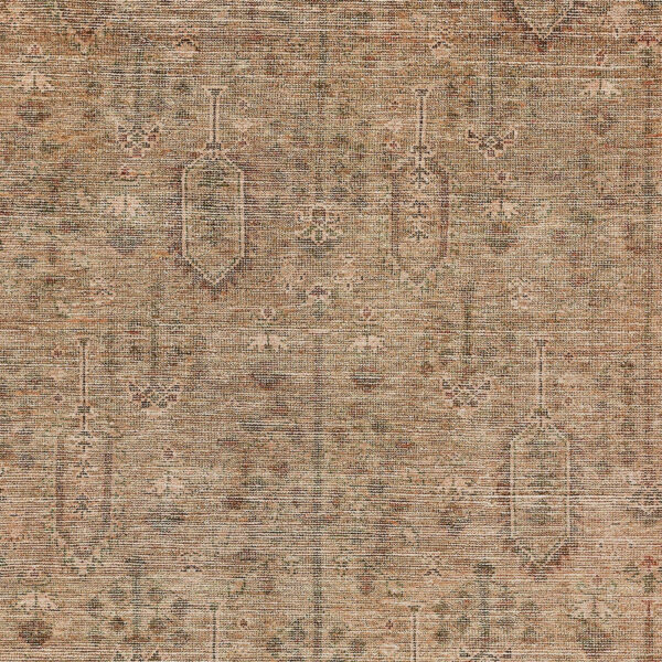 10' X 14' Terra Cotta And Copper Southwestern Washable Indoor Outdoor Area Rug
