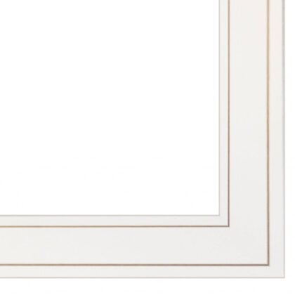 Threes Company 3 White Framed Print Wall Art
