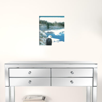 The Lookout 3 White Framed Print Wall Art