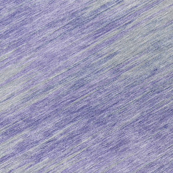 8' Plum And Purple Round Abstract Washable Indoor Outdoor Area Rug