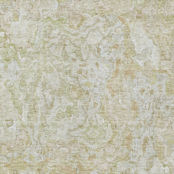 9' X 12' Beige Tan And Taupe Abstract Washable Indoor Outdoor Area Rug