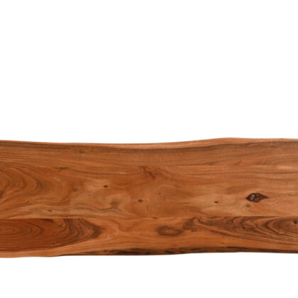 57" Chestnut Solid Wood Sled Console Table