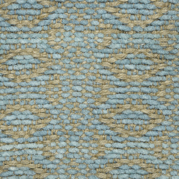 8' x 10' Blue and Brown Geometric Flatweave Handmade Area Rug