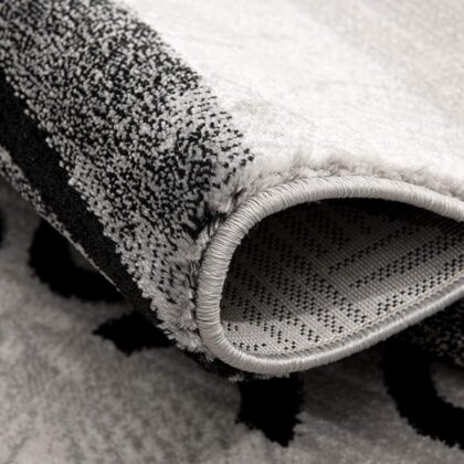 2' X 4' Gray Abstract Dhurrie Area Rug