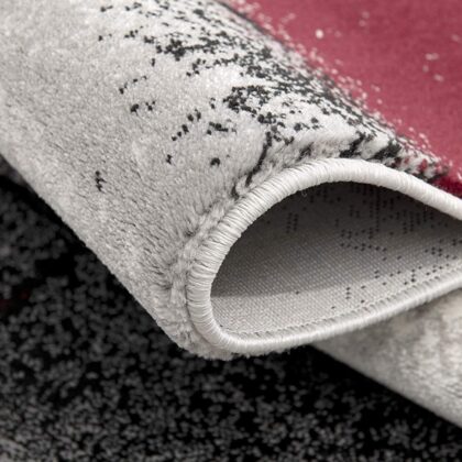 10' Gray Abstract Power Loom Runner Rug