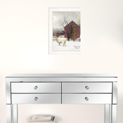 Winter Coat 1 White Framed Print Wall Art