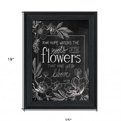 Yet To Bloom 4 Black Framed Print Wall Art