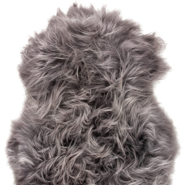 2' x 3' Gray Sheepskin Handmade Non Skid Area Rug