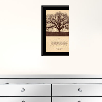 Life Is 7 Black Framed Print Wall Art