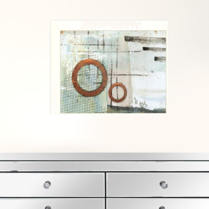 Set Of Two Balance This I And II 1 White Framed Print Wall Art