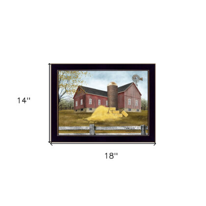 Farm Life 1 Black Framed Print Wall Art