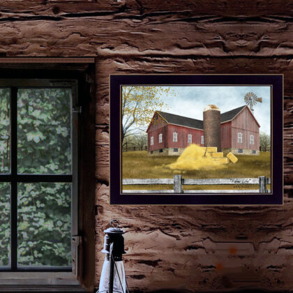 Farm Life 1 Black Framed Print Wall Art