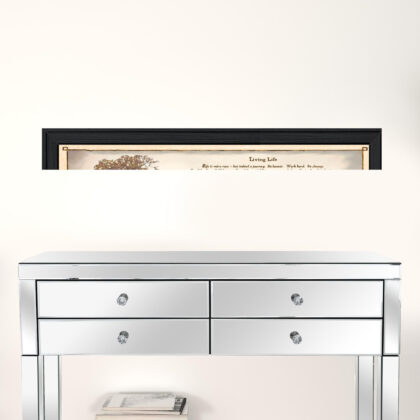 Living Life 11 Black Framed Print Wall Art