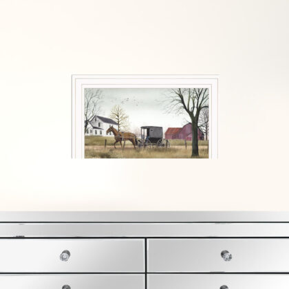 Goin To Market 1 White Framed Print Wall Art