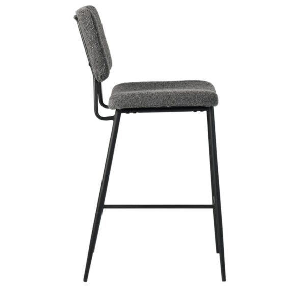 Set of Two Green and Black Manufactured Wood and Steel Low Back Bar Height Bar Chairs