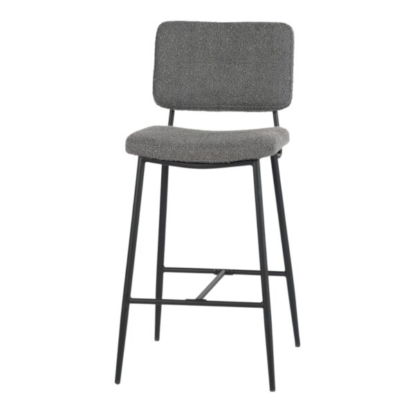 Set of Two Green and Black Manufactured Wood and Steel Low Back Bar Height Bar Chairs