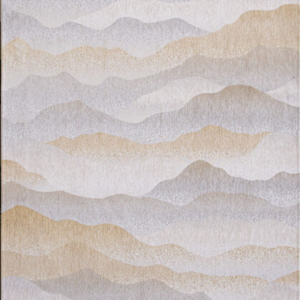 9' X 13' Gray and Brown Abstract Non Skid Area Rug