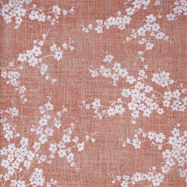 8' Red and White Round Oriental Non Skid Area Rug