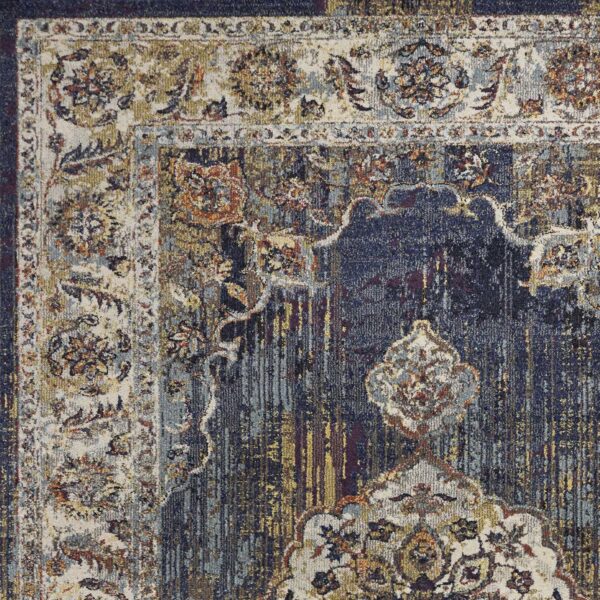 7' X 10'  Polypropylene Navy Area Rug