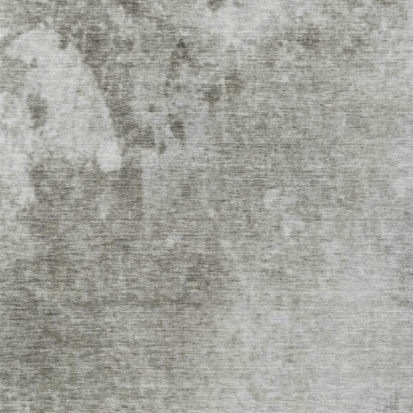 5' X 8' Gray and Off White Abstract Washable Non Skid Indoor Outdoor Area Rug