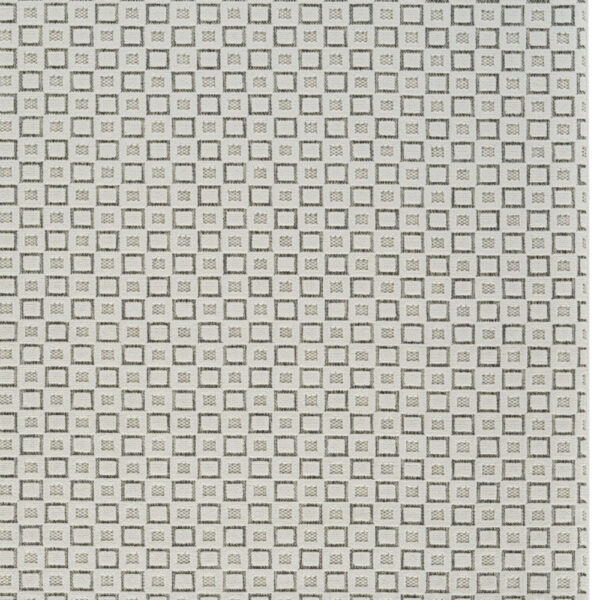 6' X 9' Cream and Beige Geometric Distressed Indoor Outdoor Area Rug