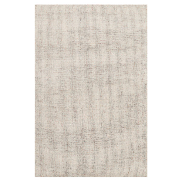 5' x 7' Beige and Brown Wool Abstract Hand Tufted Area Rug
