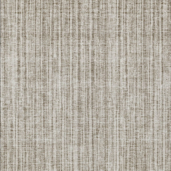 10' X 14' Taupe And Beige Striped Washable Indoor Outdoor Area Rug
