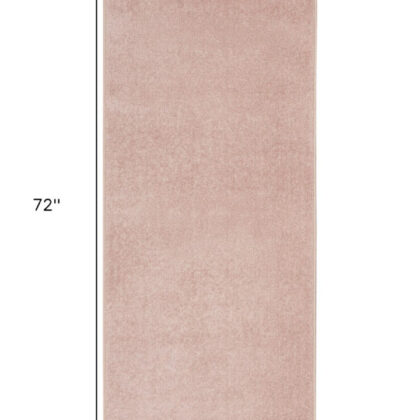 2' X 6' Pink Non Skid Indoor Outdoor Runner Rug
