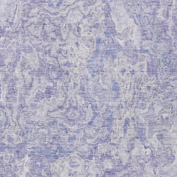 9' X 12' Plum Purple And Lavender Abstract Washable Indoor Outdoor Area Rug