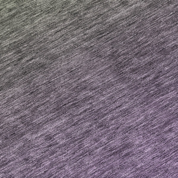 8' Purple Charcoal And Green Round Ombre Washable Indoor Outdoor Area Rug