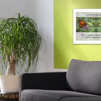 Significance 2 White Framed Print Wall Art