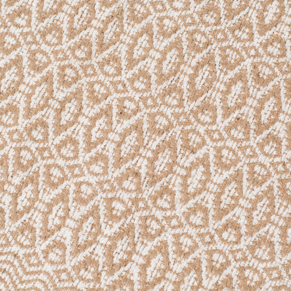 5' x 8' White and Natural Geometric Flatweave Handmade Area Rug