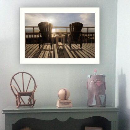 Front Row Seats 3 White Framed Print Wall Art