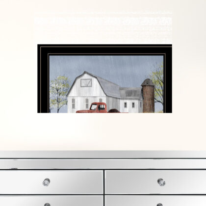 Spring Rain 3 Black Framed Print Wall Art