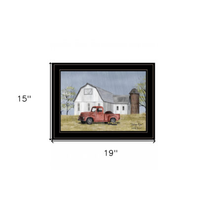 Spring Rain 3 Black Framed Print Wall Art