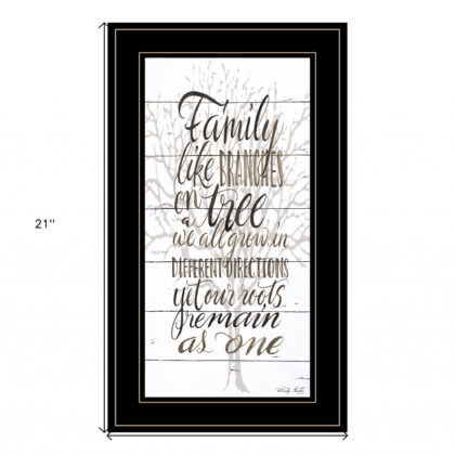 Family 5 Black Framed Print Wall Art