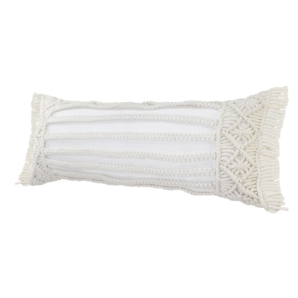 14" X 14" White Unavailable Indoor Outdoor Throw with Unavailable
