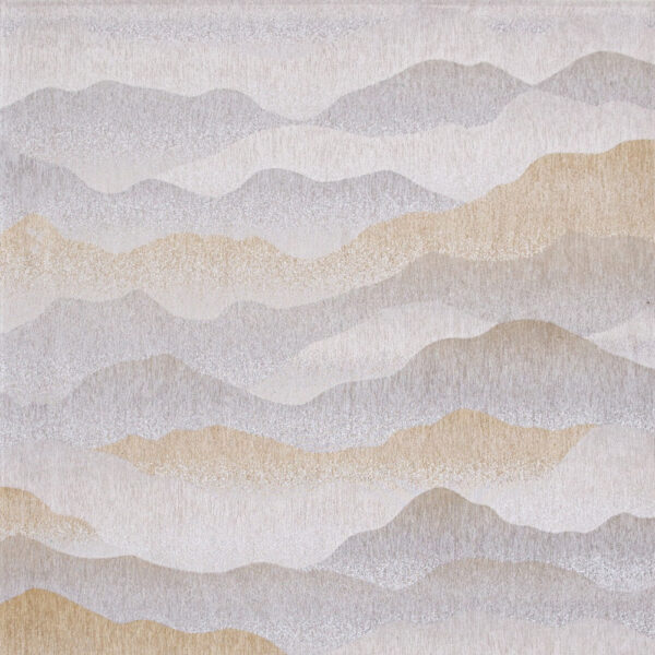 5' x 7' Gray and Brown Abstract Non Skid Area Rug