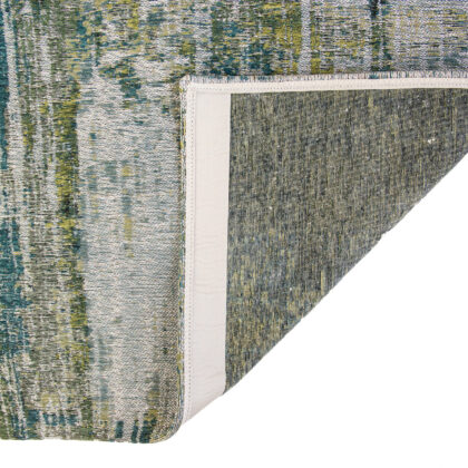 8' x 11' Blue and Green Abstract Non Skid Area Rug