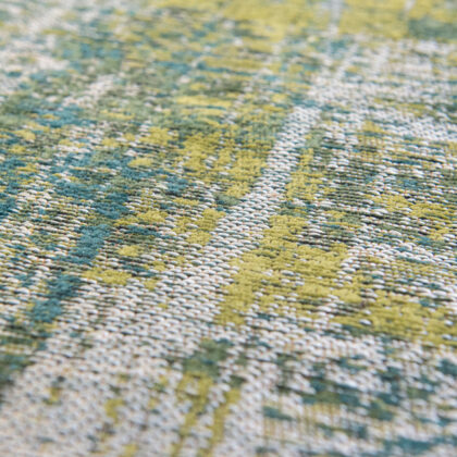 8' x 11' Blue and Green Abstract Non Skid Area Rug