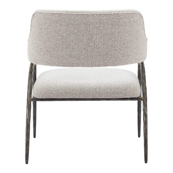 28" Gray And Black Upholstered Arm Chair
