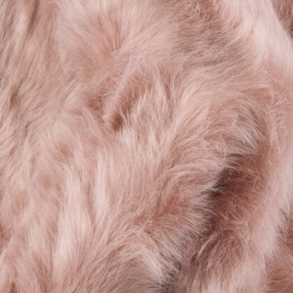 4' X 6' Dusty Rose Faux Fur Washable Non Skid Area Rug