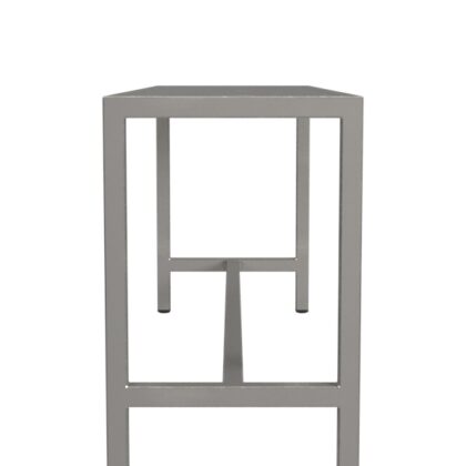 44" Silver Iron Bench