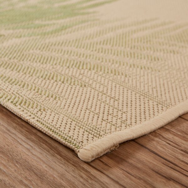 2' X 3' Beige Floral Indoor Outdoor Area Rug