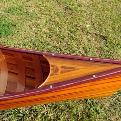 31.5" X 187.5" X 24" Wooden Canoe With Ribs
