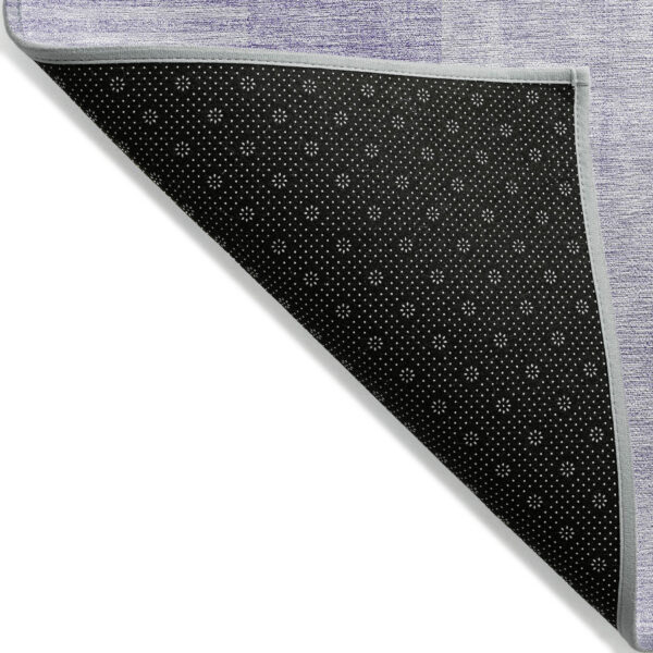 5' X 8' Lavender And Purple Geometric Washable Indoor Outdoor Area Rug