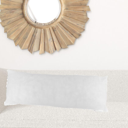 14" X 20" White Polyester Blown Seam Pillow Insert