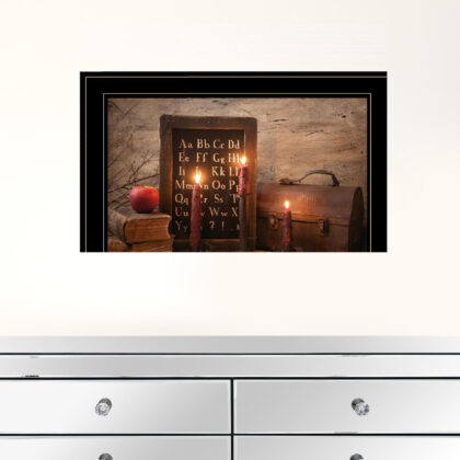 School Nights 3 Black Framed Print Wall Art