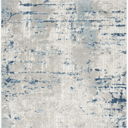 5' x 7' Ivory Abstract Power Loom Area Rug